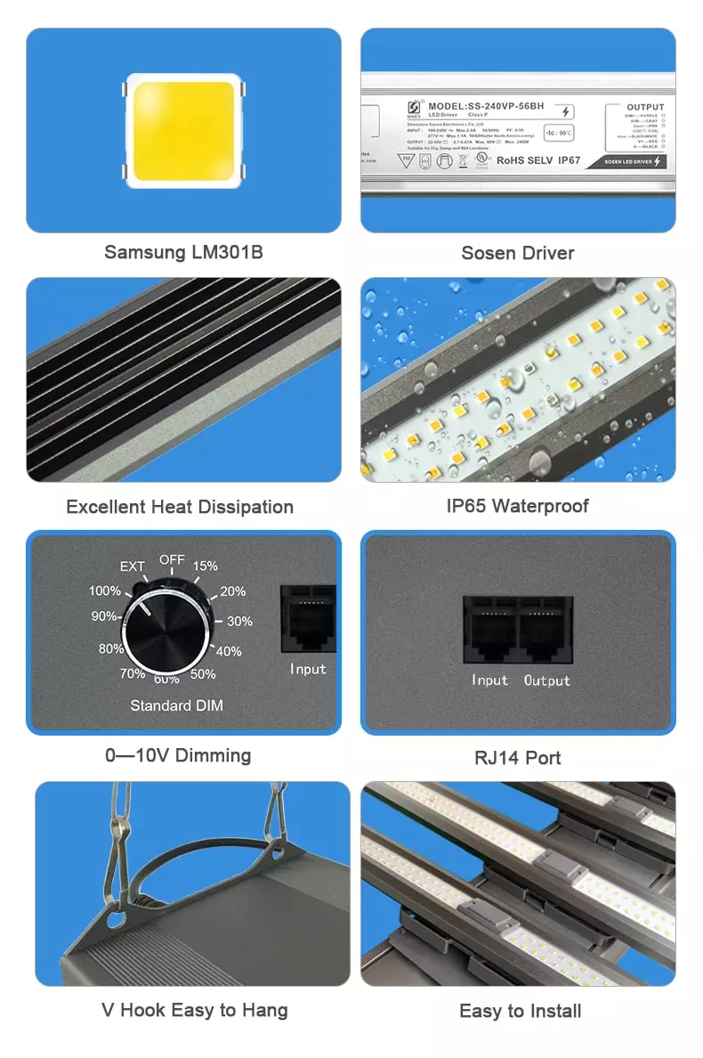 full spectrum app controlled dimmable led grow lights LED bars spider 1000w 1200w 640W lm301b lm301h timer dimmer master controller sinostar lighting 2