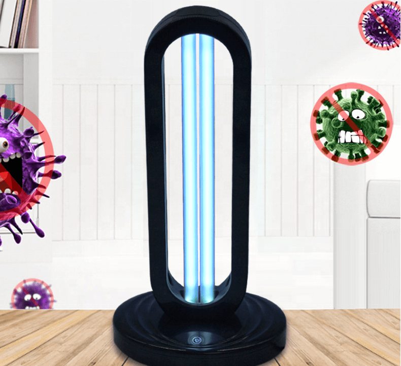 38W Mobile Air purifier UV Germicidal light with remote control for household UV C lamp sterilization (1)